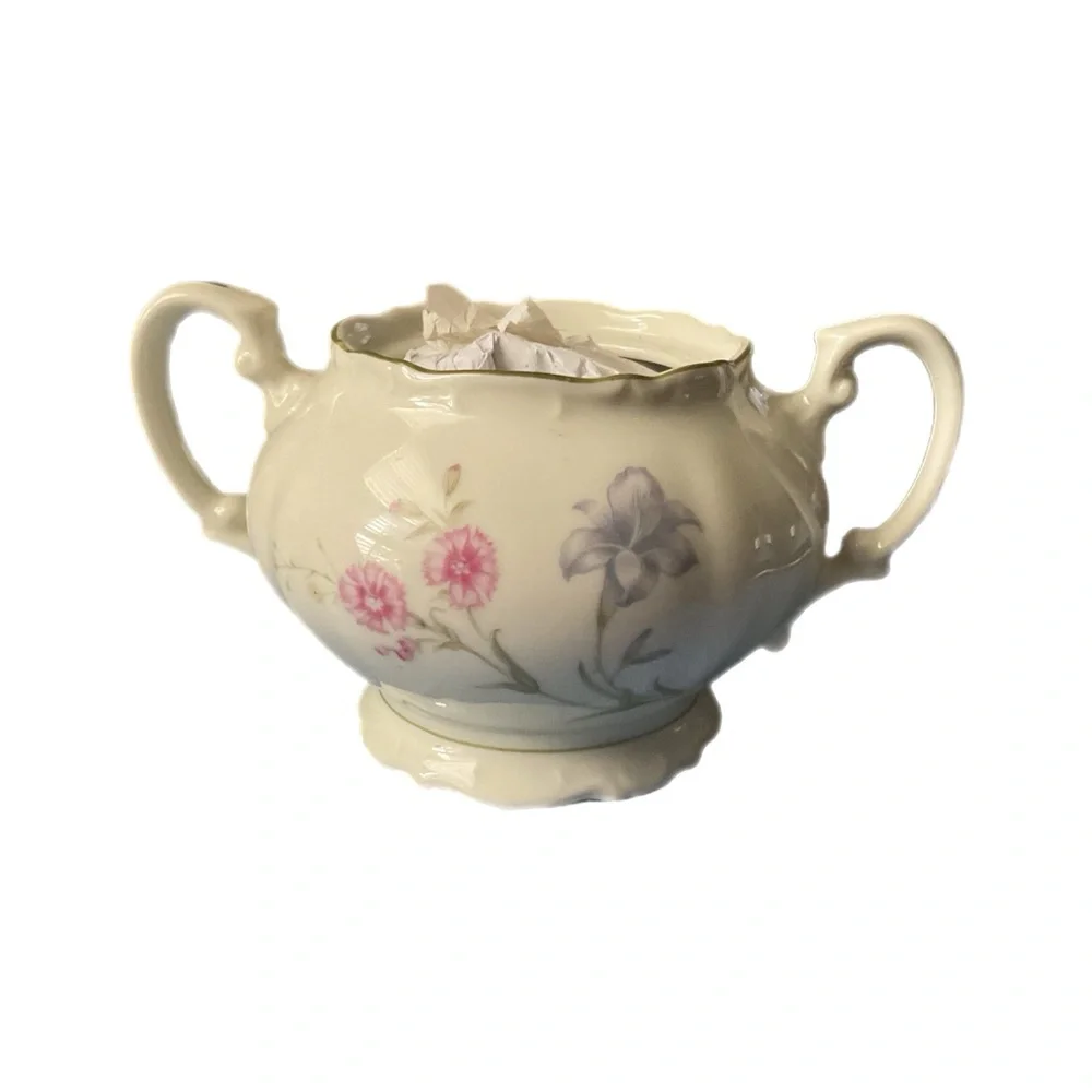 Marilyn Fine China Creamer & Sugar Made In Japan Floral Replacements Cottagecore